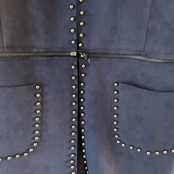 Gorgeous two in one jacket Navy blue size medium Alison Sheri - Picture 7 of 8